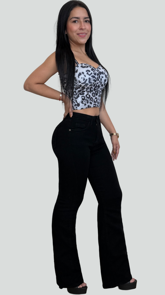 Pantalón high rise campana mujer Refuge 3211